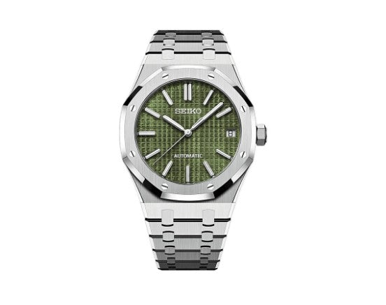 SEIKO ROYAL OAK SILVER OLIVE GREEN 41MM