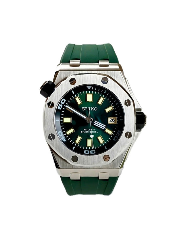 SEIKO ROYAL OAK OFFSHORE SILVER DIVER GREEN 42MM