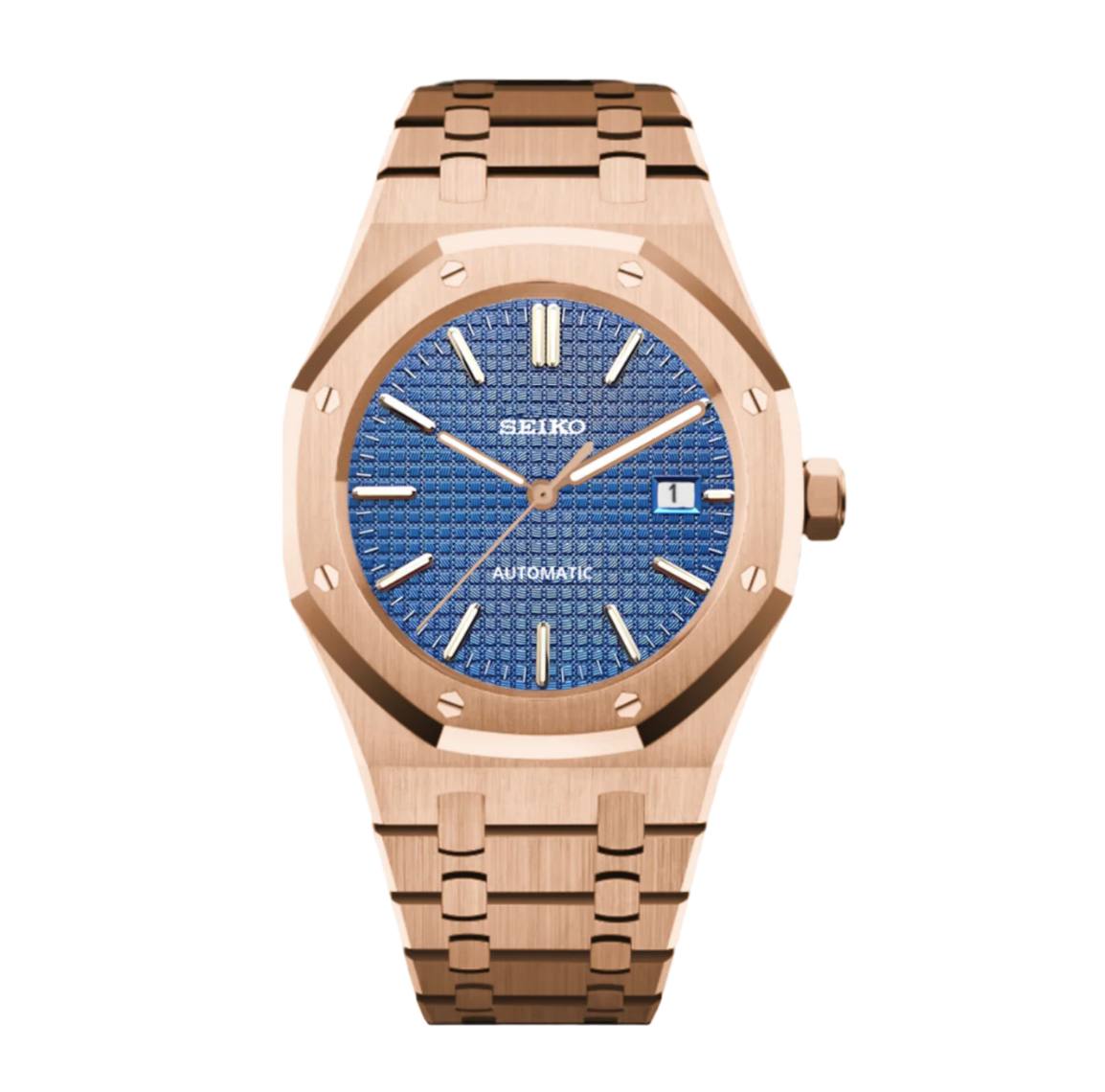 SEIKO ROYAL OAK ROSE GOLD BLUE 41MM