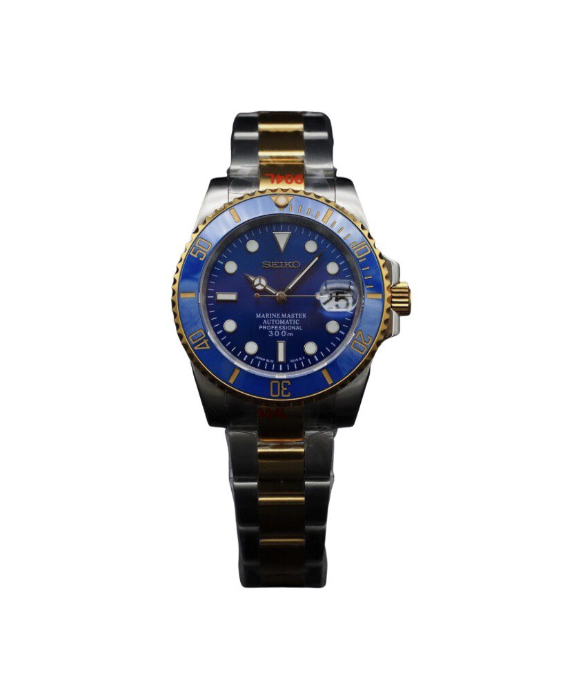 SEIKO SUBMARINER BLUE & GOLD TWO TONE 41MM